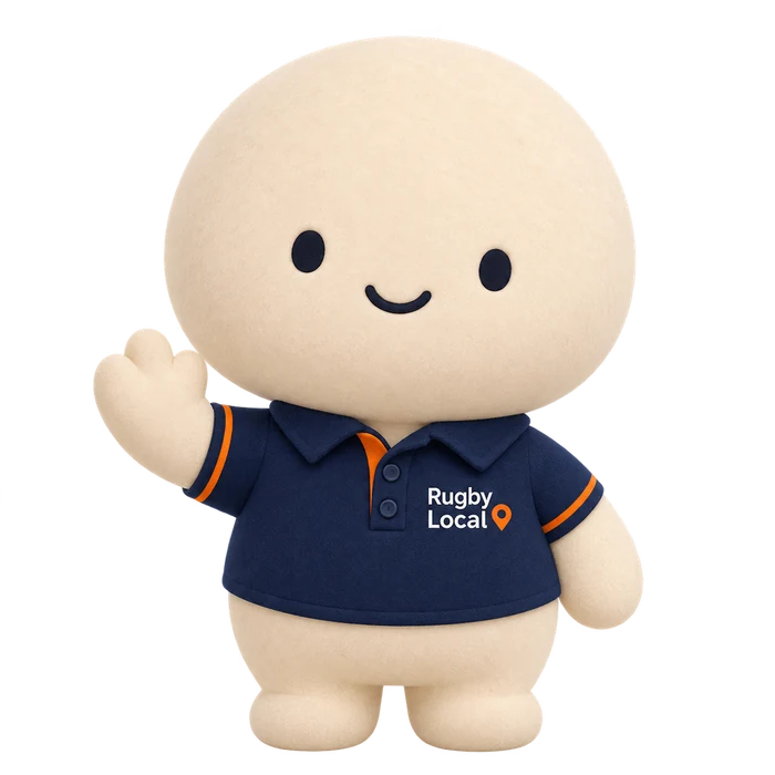 Ruggs, the Rugby Local mascot
